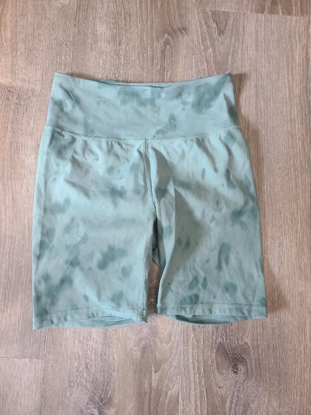 JoyLab High Rise Tie Dye Bike Shorts Green Sage - Size Small S